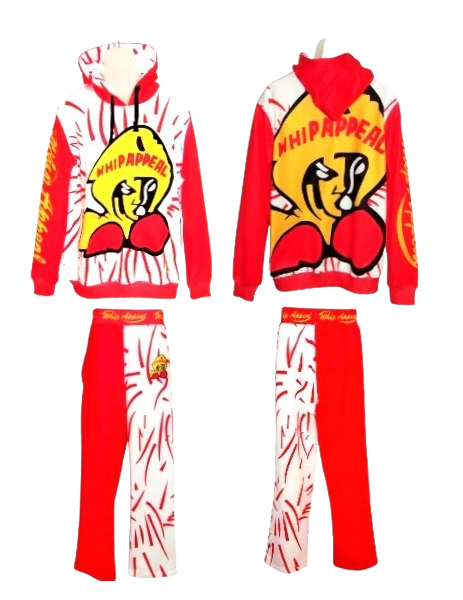 WA Red Yellow White 2pc Sports Suit
