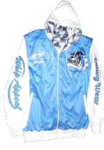 sky blue hoody front
