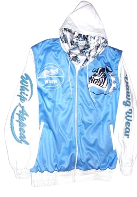 sky blue hoody front