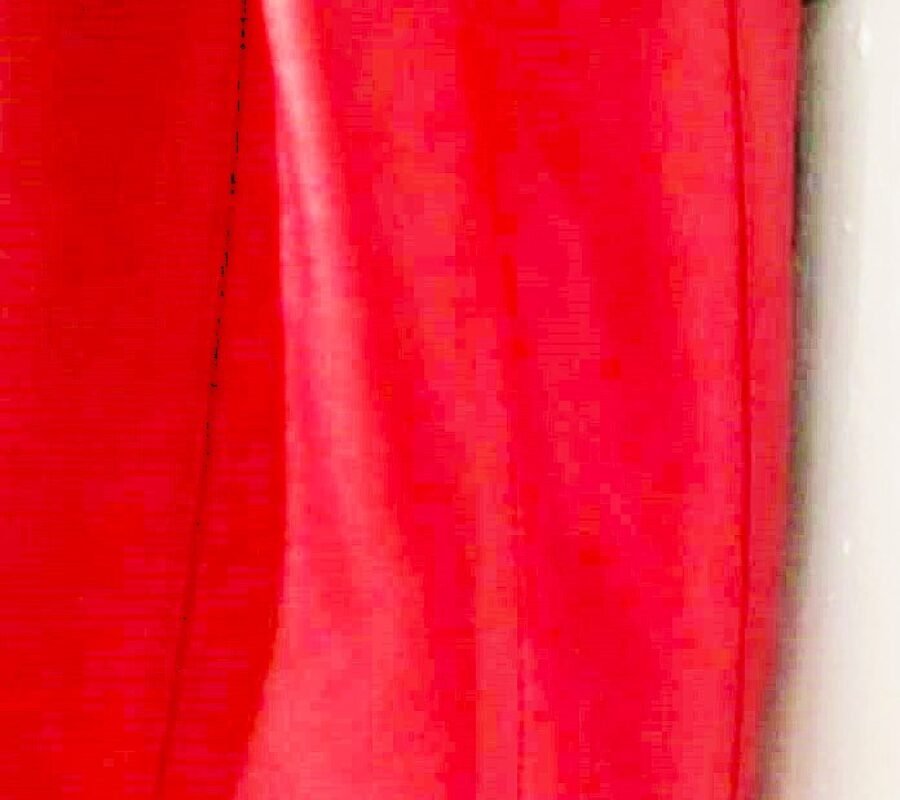 Red Leather Alumni Jersey bottom split